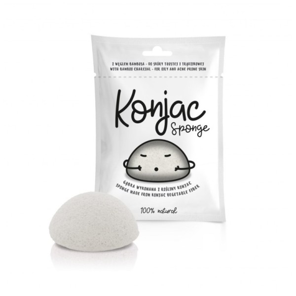 Konjac Face Sponge White