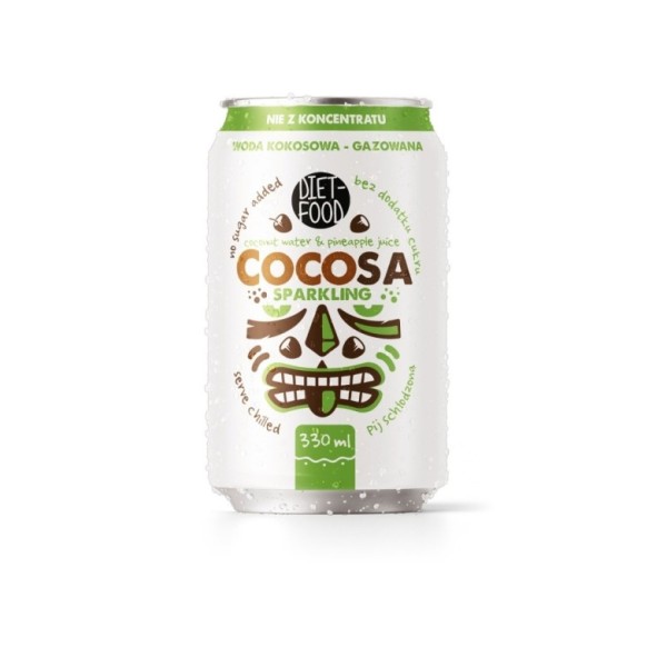 Cocosa Woda Kokosowa z młodego kokosa Gazowana 330 ml (kaucja)