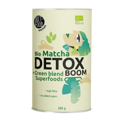 Bio Matcha Detox Boom 300 g + MILK FROTHER - Elektryczny Spieniacz
