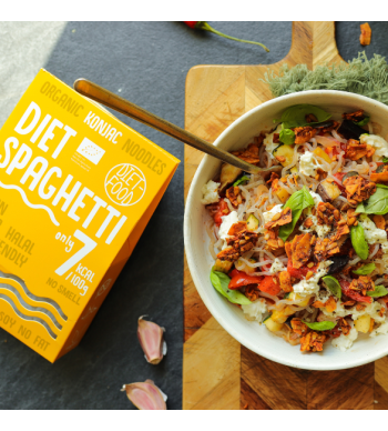 [PRZEPIS] Fit makaron konjac z pieczonymi warzywami i mozzarellą #7