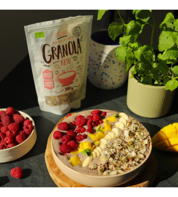 [PRZEPIS] BIO keto granola w smoothie bowl z acai - fit śniadanie #11